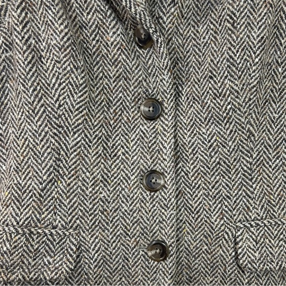 Ralph Lauren - Women’s Herringbone Vest, Wool, Classic Equestrian - Brown Size 4 - Picture 15 of 17